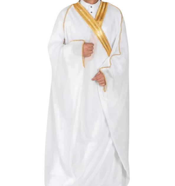 Royal Bisht Blanc